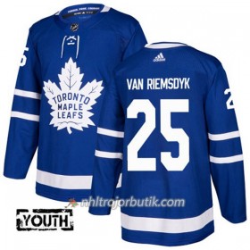 Barn Ishockey Toronto Maple Leafs Tröja James Van Riemsdyk 25 Adidas 2017-2018 Blå Authentic